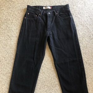 Men’s Levi’s 550 Relaxed Fit black jeans